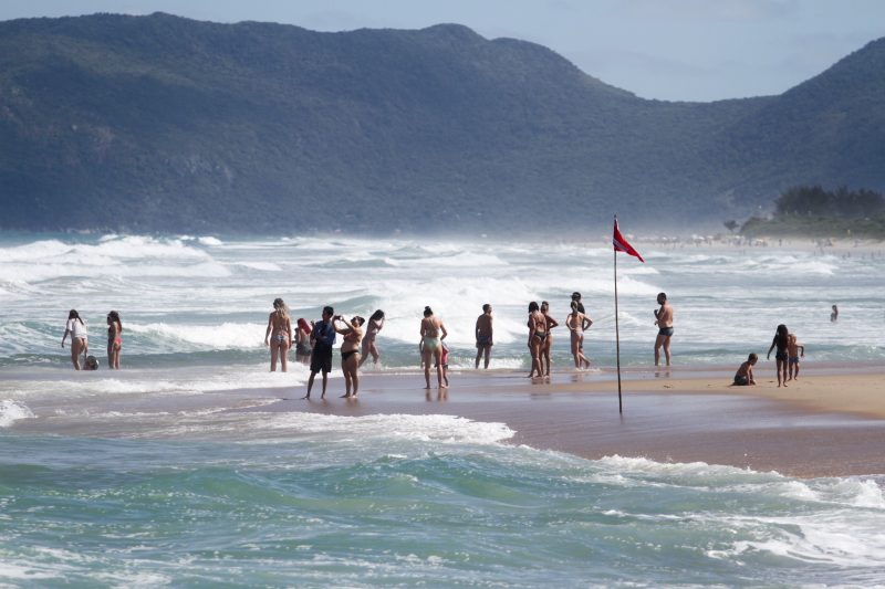 Mais de 200 queimaduras por &aacute;guas-vivas foram registradas no mar do Campeche no dia 7 de janeiro – Foto: Leo Munhoz/ND