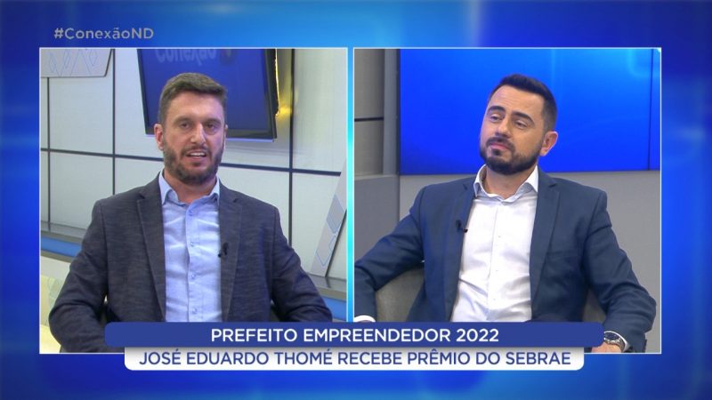 Jos&eacute; Eduardo Thom&eacute; foi eleito o prefeito empreendedor de 2022 – Foto: Reprodu&ccedil;&atilde;o/NDTV