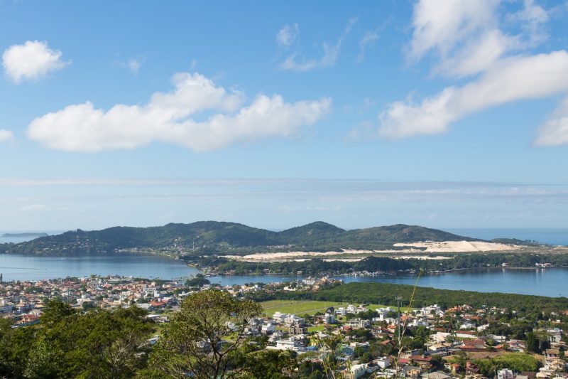 Paisagem da Lagoa da Conceição, em Florianópolis