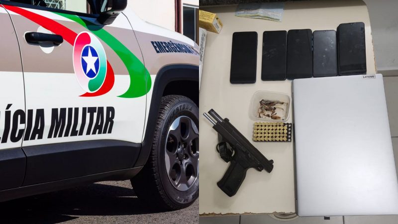 Foragido por homic&iacute;dio e tr&aacute;fico &eacute; preso em apartamento de alto padr&atilde;o em Itapema – Foto: Arquivo/Bruno Golembiewski/ND e Pol&iacute;cia Militar/Divulga&ccedil;&atilde;o/ND