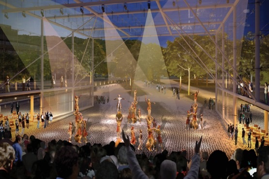 Projeto prev&ecirc; estrutura para espet&aacute;culos ao ar livre e arquibancadas – Foto: TJSC/Divulga&ccedil;&atilde;o/ND