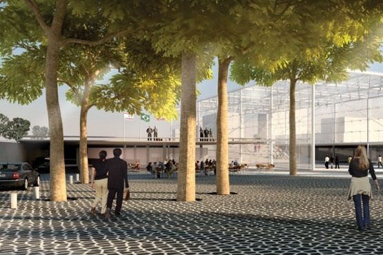 O espa&ccedil;o deve ser arborizado, iluminado e contar&aacute; com lanchonetes e cafeteria – Foto: TJSC/Divulga&ccedil;&atilde;o/ND