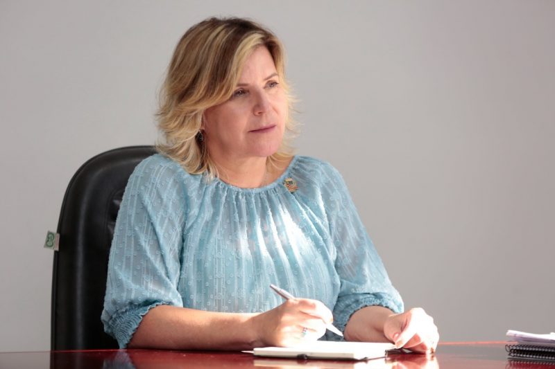 Rejane Gambin &eacute; prefeita em exerc&iacute;cio at&eacute; dia 31 de janeiro. – Foto: Divulga&ccedil;&atilde;o/PMJ