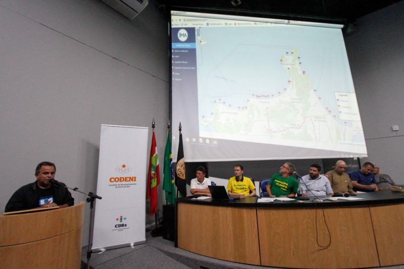 Piora da balneabilidade do Norte da Ilha foi criticada durante a reuni&atilde;o – Foto: Leo Munhoz/ND