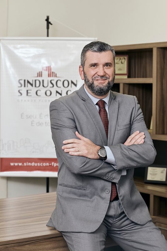 Marco Alberton, presidente do Sinduscon Grande Florian&oacute;polis – Foto: Divulga&ccedil;&atilde;o/ND