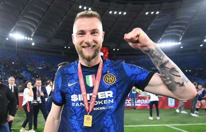 Skriniar em a&ccedil;&atilde;o pela Inter – Foto: Internazionale/Divulga&ccedil;&atilde;o