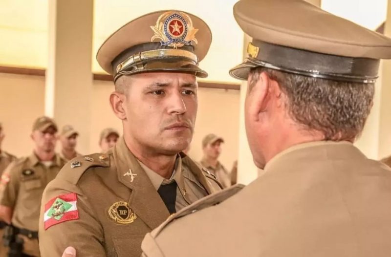 Tenente era o atual comandante da Pol&iacute;cia Militar em Gaspar – Foto: Arquivo Pessoal/Divulga&ccedil;&atilde;o/ND