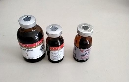 Frascos de testosterona foram apreendidos ap&oacute;s den&uacute;ncia – Foto: PM/Divulga&ccedil;&atilde;o