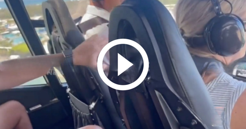 Passageiro tenta avisar ao piloto sobre aproximação de outro helicóptero antes do choque - Foto: Reprodução