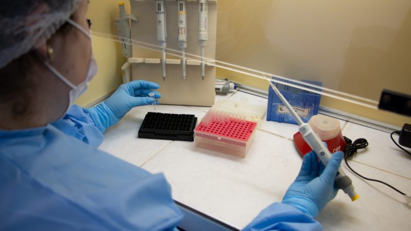 Laborat&oacute;rio de Virologia Aplicada analisa amostras de diversos materiais – Foto: Daiane Mayer/Estagi&aacute;ria de Fotografia da Agecom/UFSC/Divulga&ccedil;&atilde;o/ND