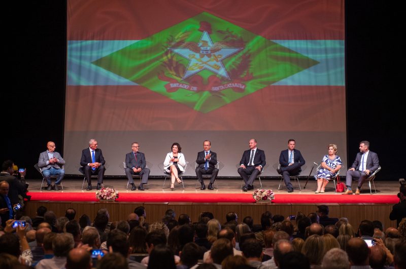 Solenidade de posse dos novos secret&aacute;rios – Foto: Roberto Zacarias/SECOM/Divulga&ccedil;&atilde;o/ND