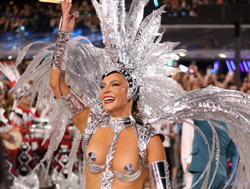 Paolla Oliveira no último Carnaval do Rio de Janeiro