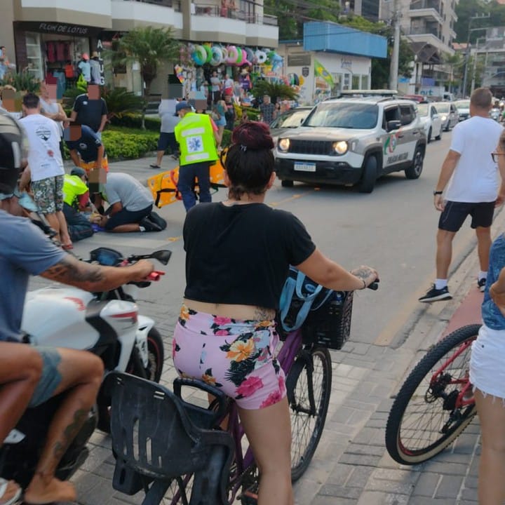 Crian&ccedil;a precisou de atendimento m&eacute;dico – Foto: Reprodu&ccedil;&atilde;o/Pol&iacute;cia Militar