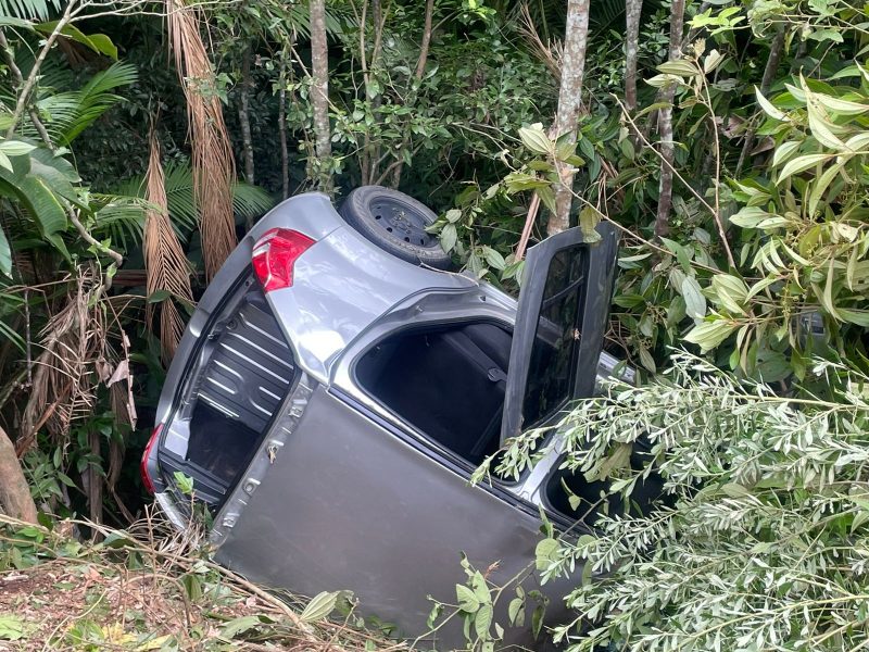 The car lost control on Via Rapida, fell into a ditch in the forest and was injured in Crisium – Photo: Manu Veiga/NDTV
