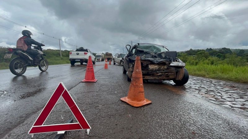 Acidente aconteceu na SCT-480 &mdash; Foto: Willian Ricardo/ND