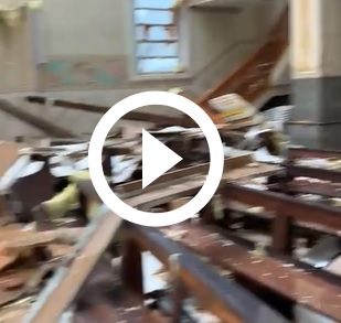 FOTOS: Cidades registram estragos ap&oacute;s chuva intensa em Santa Catarina – Foto: Redes sociais / Reprodu&ccedil;&atilde;o ND