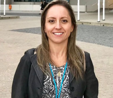 Superintendente da Pol&iacute;cia Federal de Santa Catarina, Aletea Vega Marona Kunde, recebe vereadoras – Foto: Divulga&ccedil;&atilde;o/ND