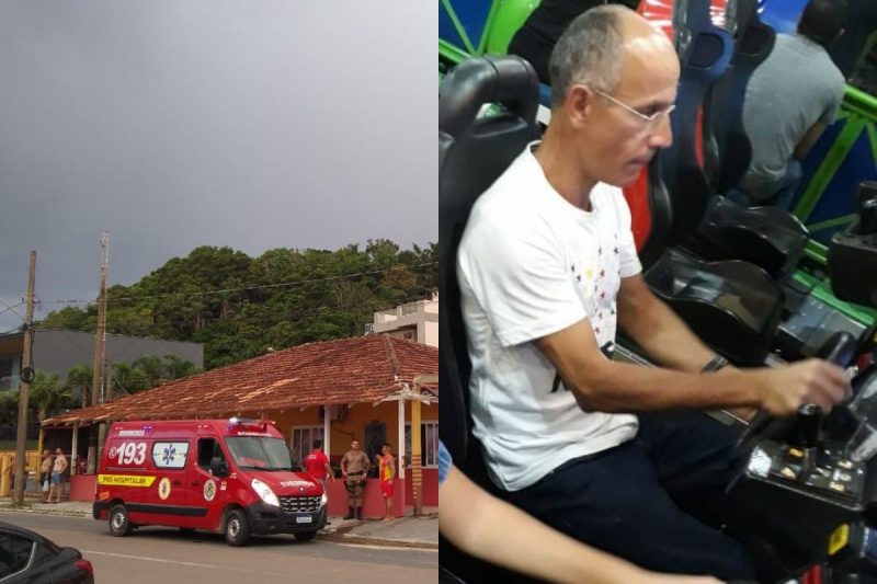 Arc&acirc;ngelo morreu ap&oacute;s ser atingido por embarca&ccedil;&atilde;o em S&atilde;o Francisco do Sul – Foto: BVSFS/Internet/Arte ND