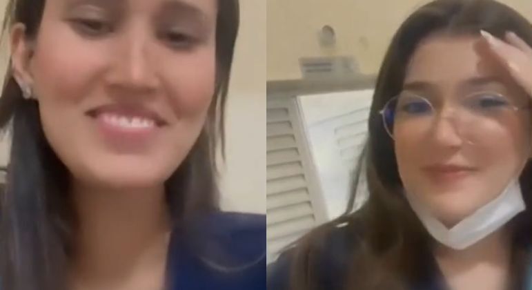 M&eacute;dicas gravam v&iacute;deo zombando de crian&ccedil;a que foi atingida por um raio – Foto: Reprodu&ccedil;&atilde;o/Record TV/ND