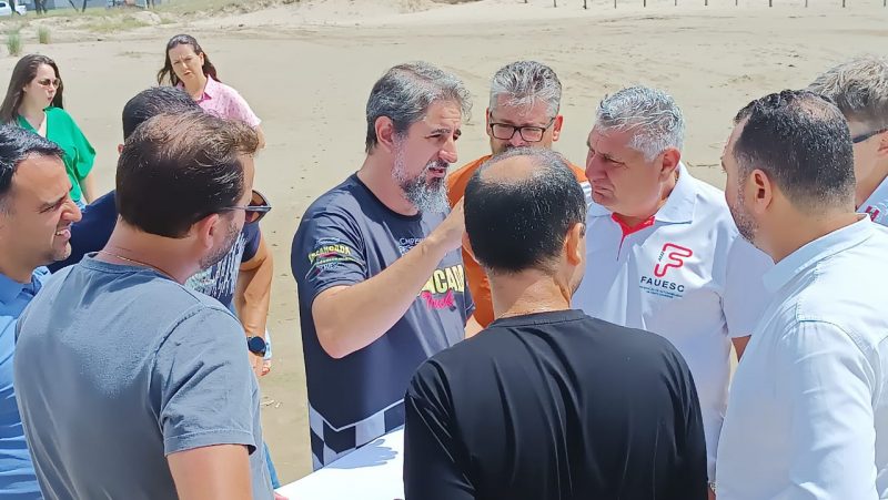 Balne&aacute;rio Gaivota sedia abertura do Catarinense de Arrancada Truck – Foto: Divulga&ccedil;&atilde;o/ND