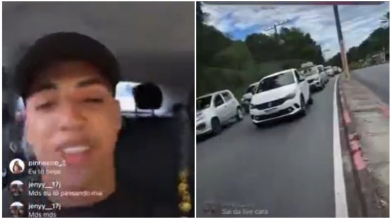 Bandido assalta, rouba carro e filma toda a a&ccedil;&atilde;o. Pol&iacute;cia no encal&ccedil;o – Foto: Reprodu&ccedil;&atilde;o