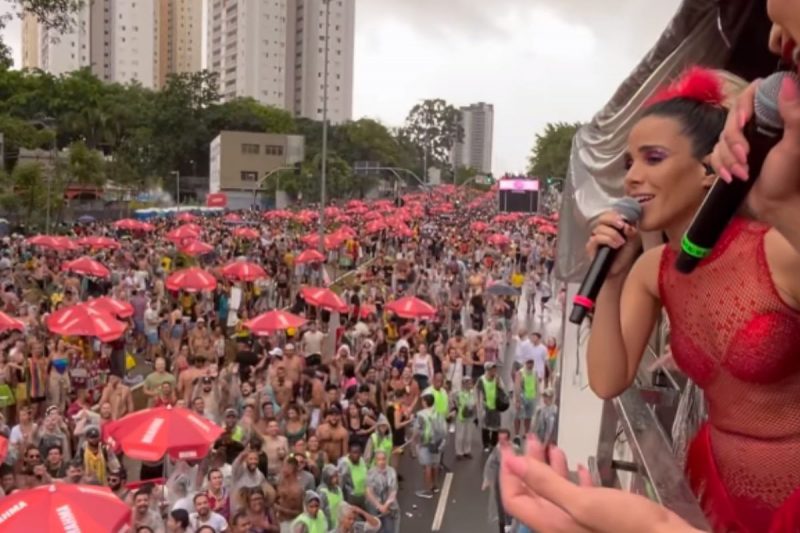 Bloco de Wanessa Camargo foi interrompido pela pol&iacute;cia – Foto: Internet/Reprodu&ccedil;&atilde;o