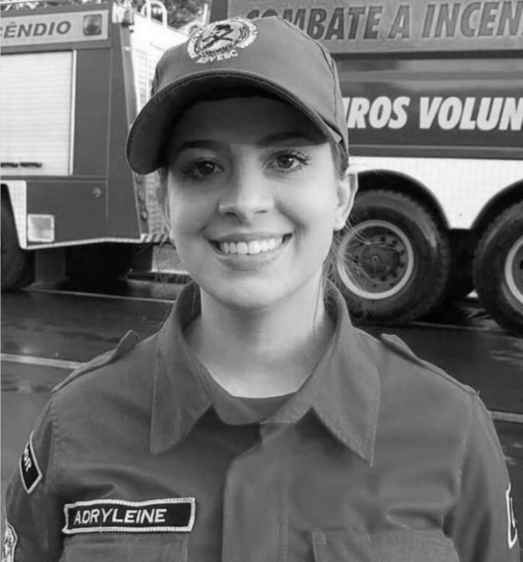 Adryleine Patricia Abramsson morreu no domingo (19) – Foto: Bombeiros Volunt&aacute;rios Ca&ccedil;ador/Reprodu&ccedil;&atilde;o/ND