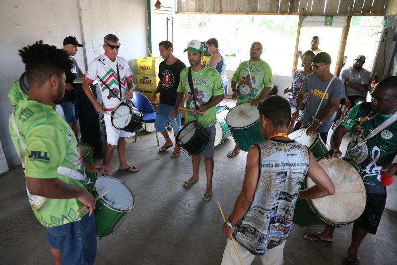 Na Fus&atilde;o do Samba, ensaio de domingo – Foto: Carlos Jr./ND