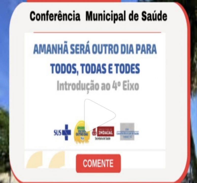 Material de divulga&ccedil;&atilde;o da confer&ecirc;ncia municipal de Indaial tem uso de linguagem neutra – Foto: Reprodu&ccedil;&atilde;o/Internet/ND