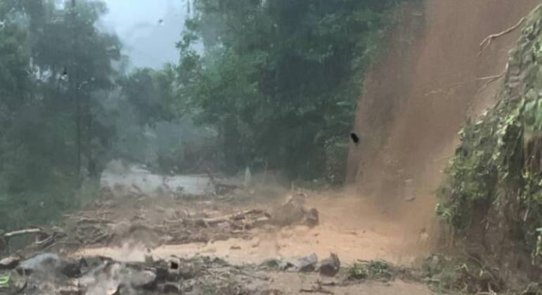 S&atilde;o Sebasti&atilde;o decreta calamidade p&uacute;blica devido &agrave; chuva – Foto: Prefeitura S&atilde;o Sebasti&atilde;o/Twitter /Reprodu&ccedil;&atilde;o/ND