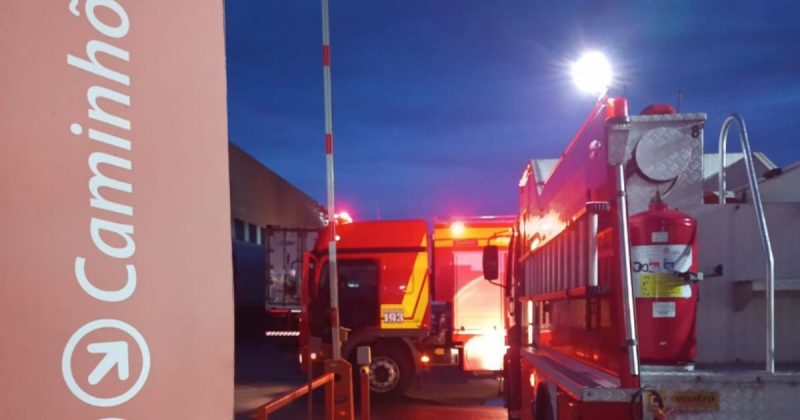 Vazamento de am&ocirc;nia foi identificado em empresa de pescados de Navegantes – Foto: Corpo de Bombeiros/Divulga&ccedil;&atilde;o