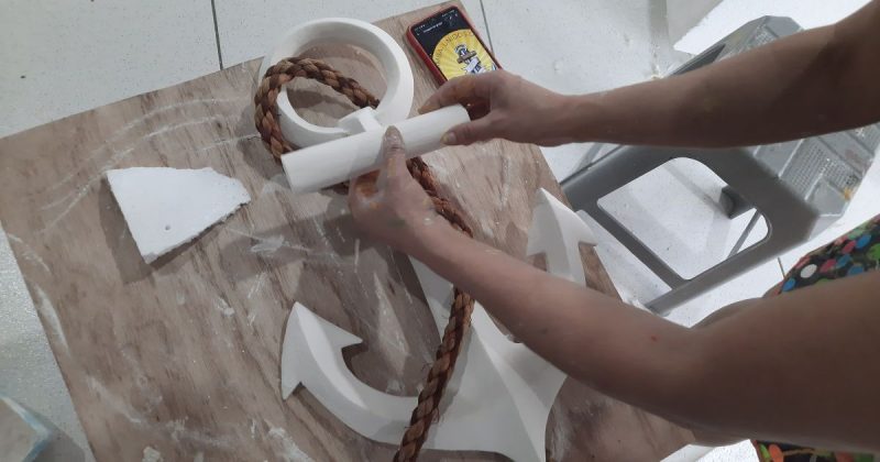 Muitas m&atilde;os da comunidade, poder p&uacute;blico municipal e ligas carnavalescas trazem de volta os desfiles de escolas de samba de Navegantes – Foto: Grazielle Guimar&atilde;es/ND