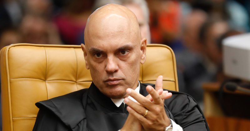 Ministro do STF, Alexandre de Moraes retirou o sigilo do caso das joias no qual Jair Bolsonaro é investigado &#8211; Foto: Fellipe Sampaio /SCO/STF/Reprodução/ND