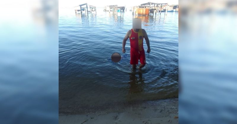 Pescador &eacute; encontrado morto em lagoa de Laguna – Foto: CBM/Divulga&ccedil;&atilde;o/ND