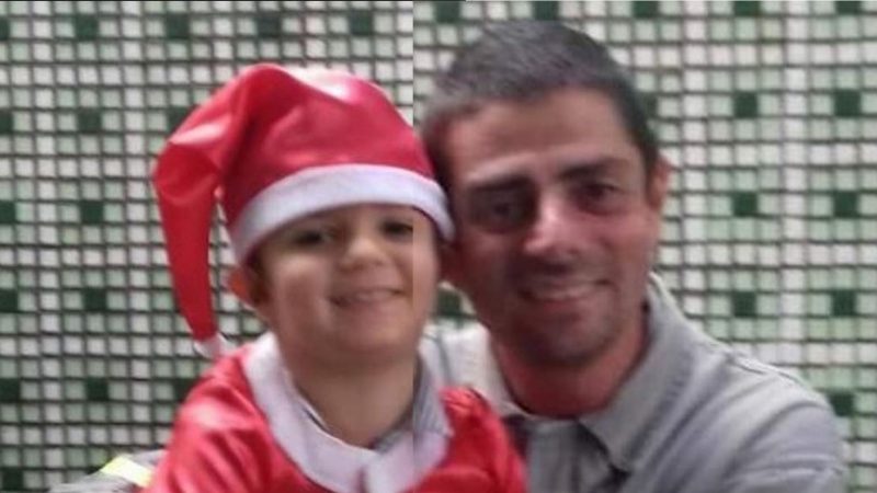 Cristiano, de 9 anos e o pai Ronei – Foto: Reprodu&ccedil;&atilde;o/Instagram/ND