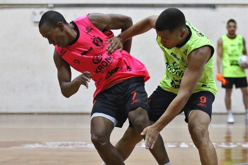 JEC Futsal est&aacute; no mesmo grupo que Gramado, Carlos Barbosa e Praia Clube – Foto: JEC/Futsal/Divulga&ccedil;&atilde;o/ND