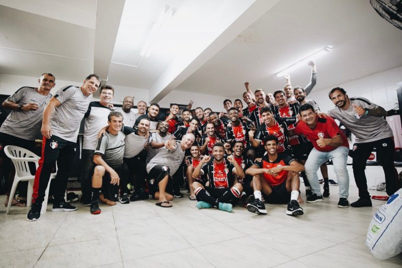 Primeira vit&oacute;ria veio em goleada sobre o Atl&eacute;tico Catarinense, no Orlando Scarpelli – Foto: JEC/Divulga&ccedil;&atilde;o/ND