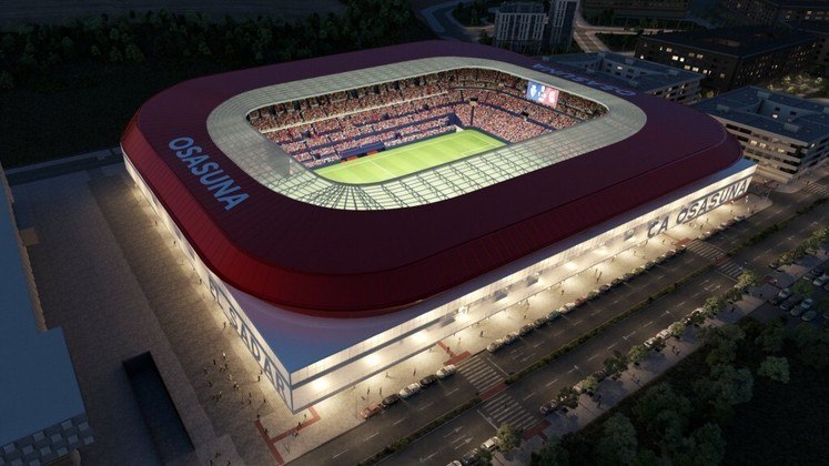 El Sadar, e pertence ao Osasuna, que disputa a primeira divis&atilde;o espanhola. – Foto: Divulga&ccedil;&atilde;o/C.A. Osasuna./ND