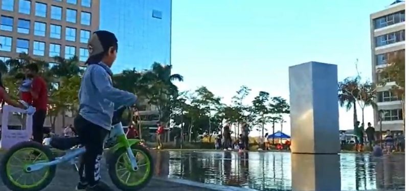 Imagem mostra espelho d’&aacute;gua, no bairro Pedra Branca, em Palho&ccedil;a – Foto: Reprodu&ccedil;&atilde;o/Youtube – Mair&ecirc; Silva/ND