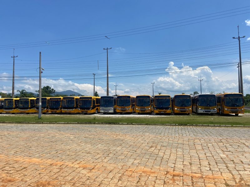 14 &ocirc;nibus far&atilde;o transporte escolar de alunos da rede municipal – Foto: PMBC/Reprodu&ccedil;&atilde;o/ND