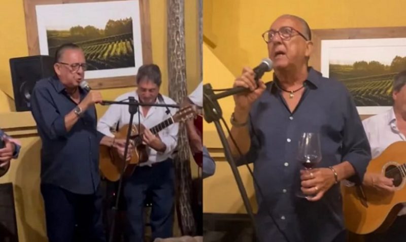 Galv&atilde;o solta a voz em v&iacute;deo grava por sua esposa – Foto: Reprodu&ccedil;&atilde;o