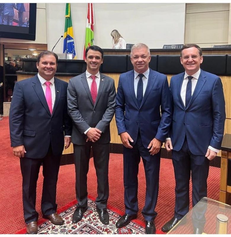 Gean Loureiro e deputados estaduais eleitos pela União Brasil – Foto: Reprodução/Redes Sociais