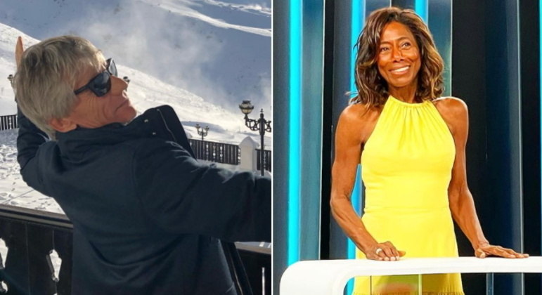 Gloria Maria foi casada e manteve essa informa&ccedil;&atilde;o em segredo por muito tempo – Foto: R7/Montagem/Reprodu&ccedil;&atilde;o