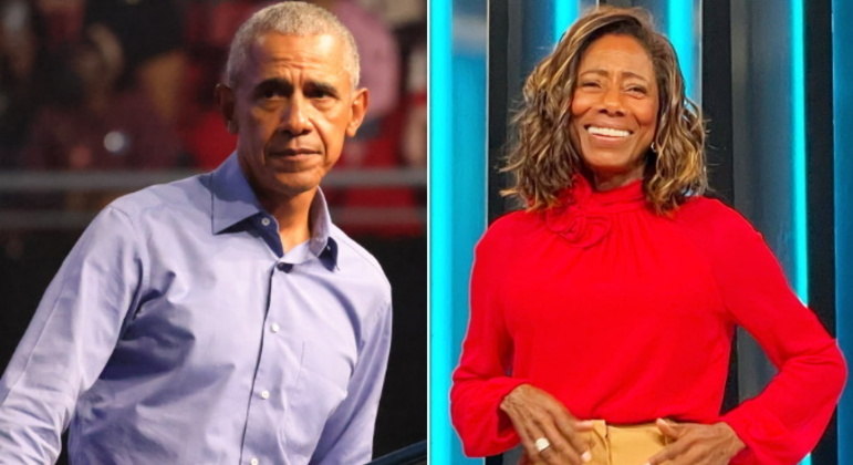 Barack Obama seria o maior crush da vida de Gl&oacute;ria Maria – Foto: R7/Montagem/Reprodu&ccedil;&atilde;o