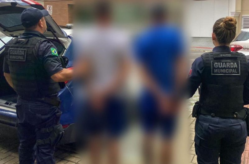 Dupla furta cart&otilde;es de cr&eacute;dito e usa para fazer compras em Porto Belo – Foto: Guarda Municipal de Porto Belo/Reprodu&ccedil;&atilde;o/ND