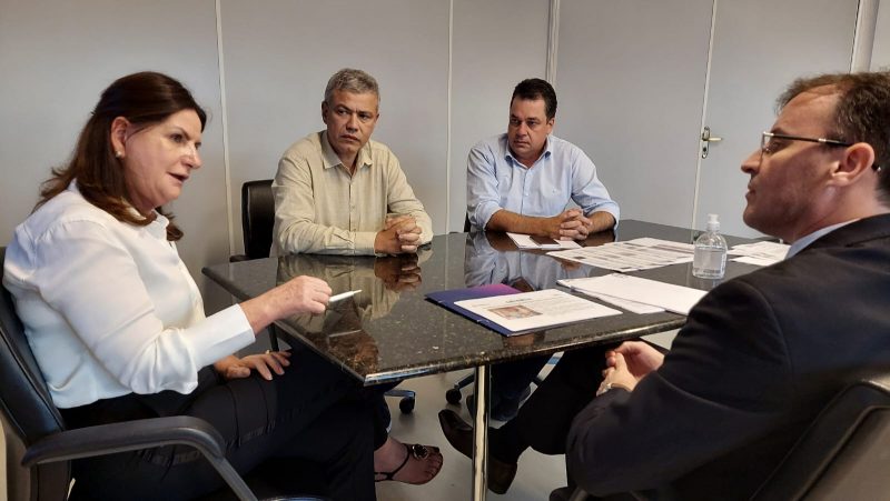 Audi&ecirc;ncia articulada pelo deputado Rodrigo Minotto levou equipe m&eacute;dica para encontro com a Secret&aacute;ria de Estado da Sa&uacute;de, Carmen Zanotto. – Foto: Divulga&ccedil;&atilde;o