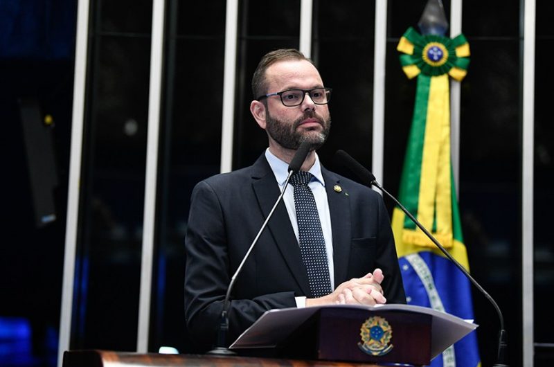 Jorge Seif (PL), senador por Santa Catarina, na tribuna do Senado Federal
