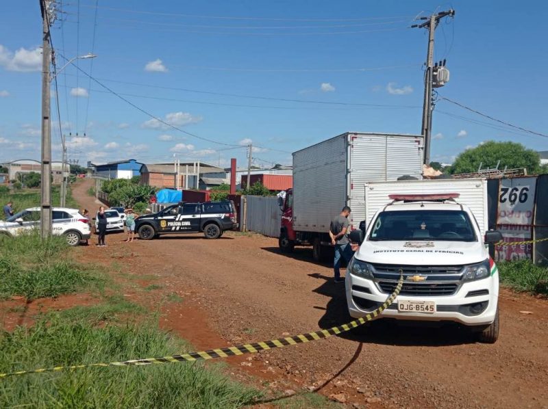 Homem &eacute; assassinado a tiros em Abelardo Luz. &mdash; Foto: Jornal o Falc&atilde;o/Reprodu&ccedil;&atilde;o/ND