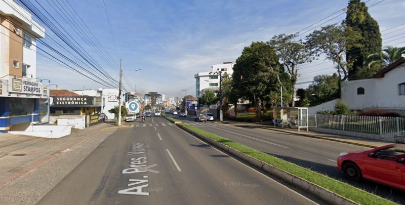 Assassinato foi na Avenida Presidente Vargas, em Lages – Foto: Reprodu&ccedil;&atilde;o/Google Street View/ND