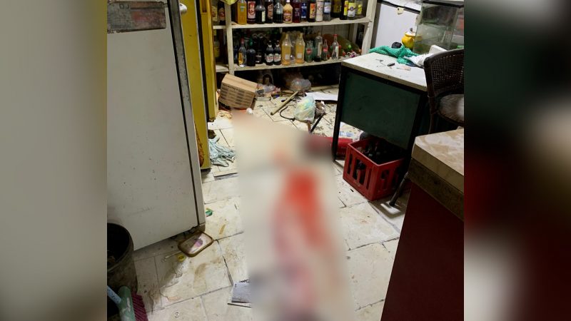Caso aconteceu dentro de um bar no bairro S&atilde;o Crist&oacute;v&atilde;o – Foto: Pol&iacute;cia Militar/Divulga&ccedil;&atilde;o/ND
